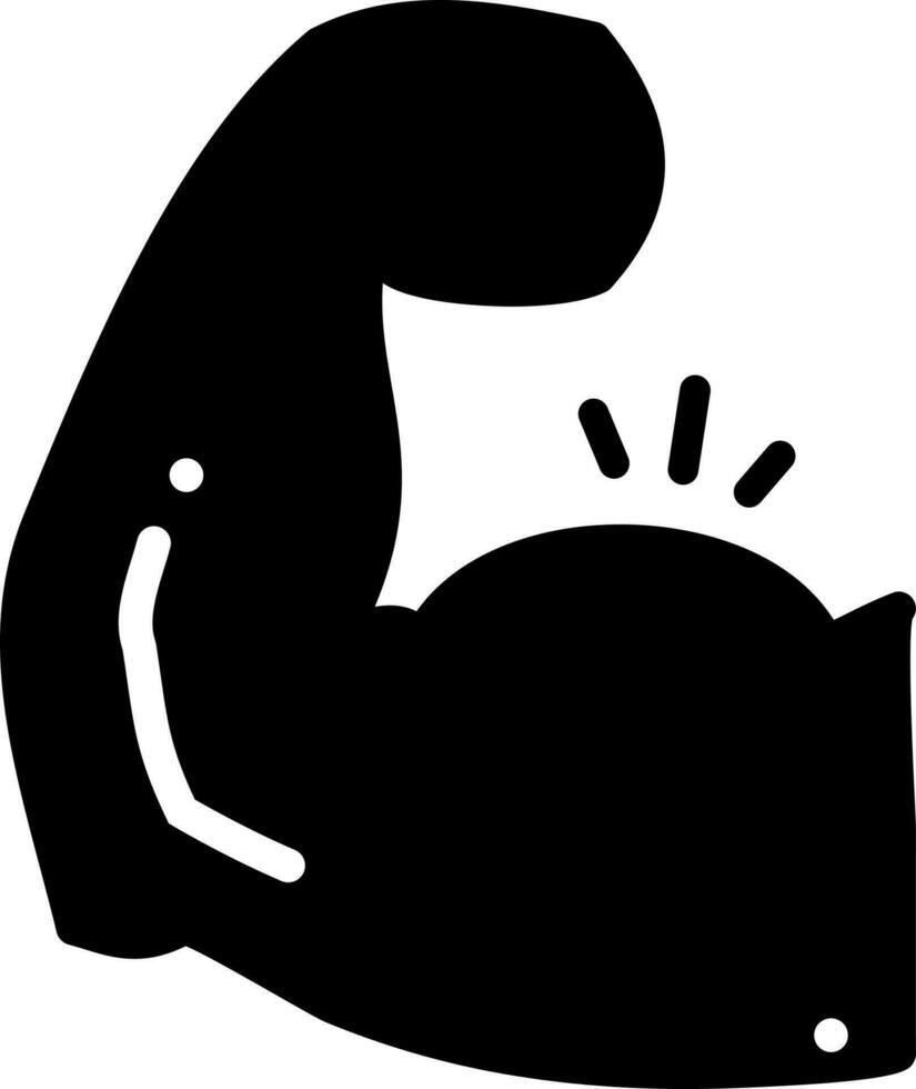 solid icon for strong vector