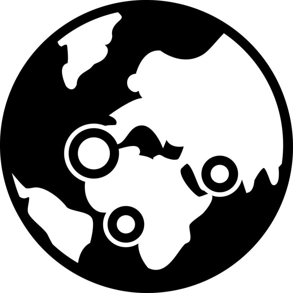 solid icon for global vector