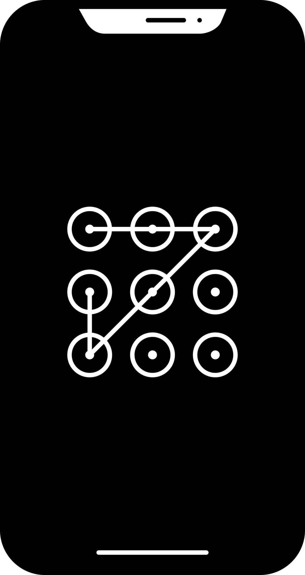 solid icon for pattern lock 23817356 Vector Art at Vecteezy