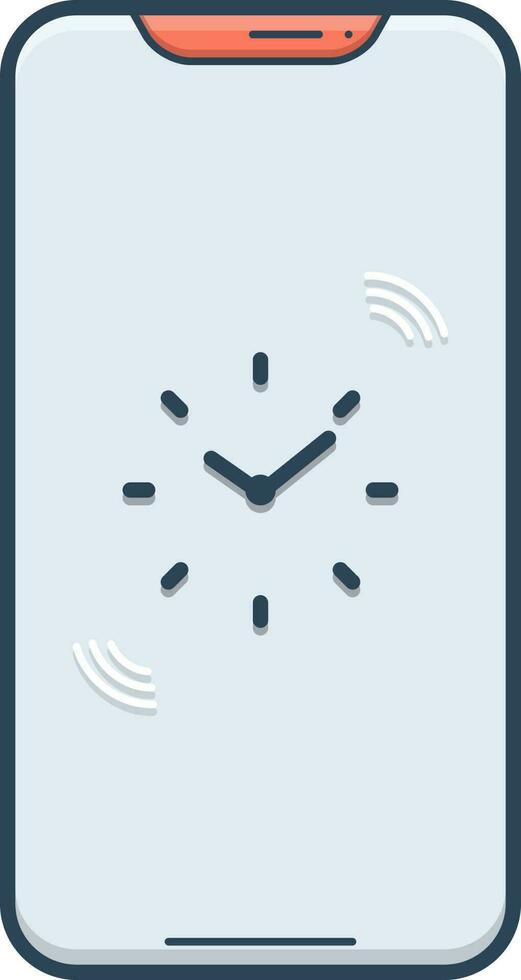 color icon for reminders vector