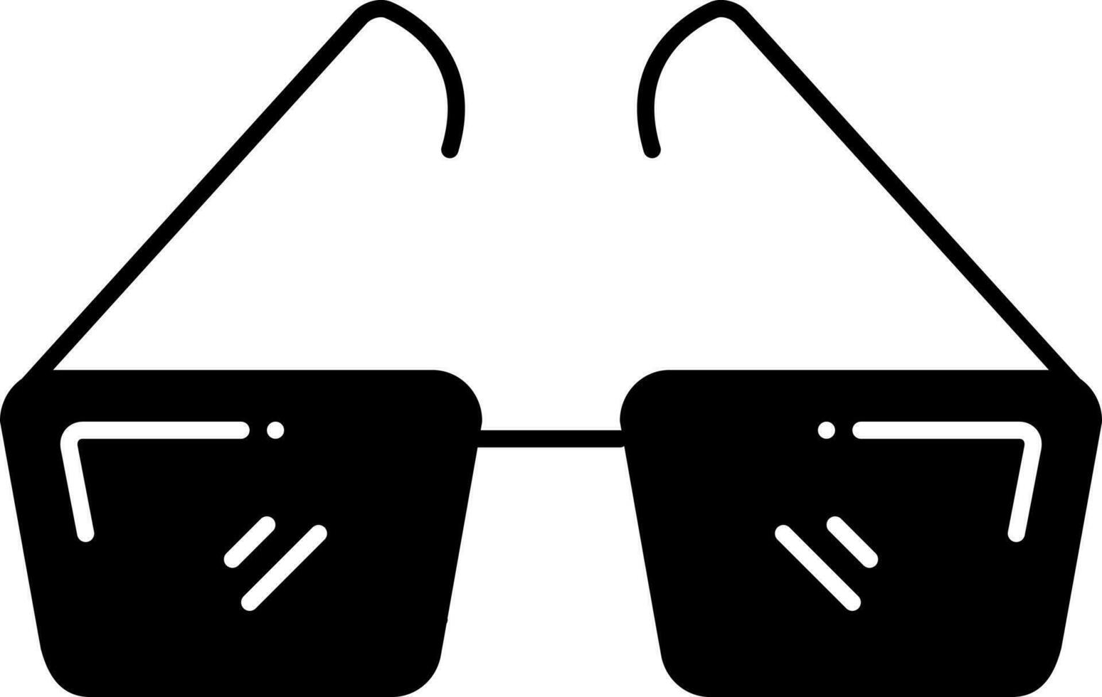 solid icon for opticianry vector