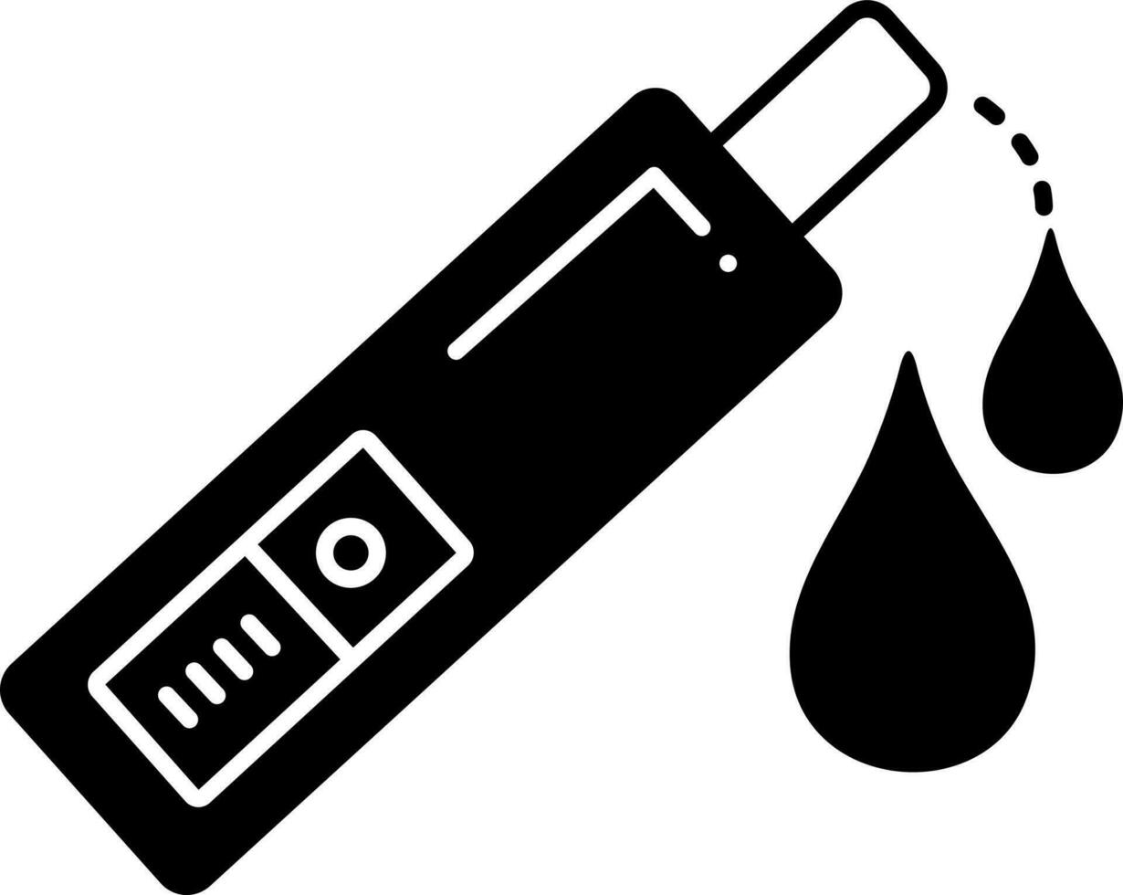 solid icon for dark urine vector