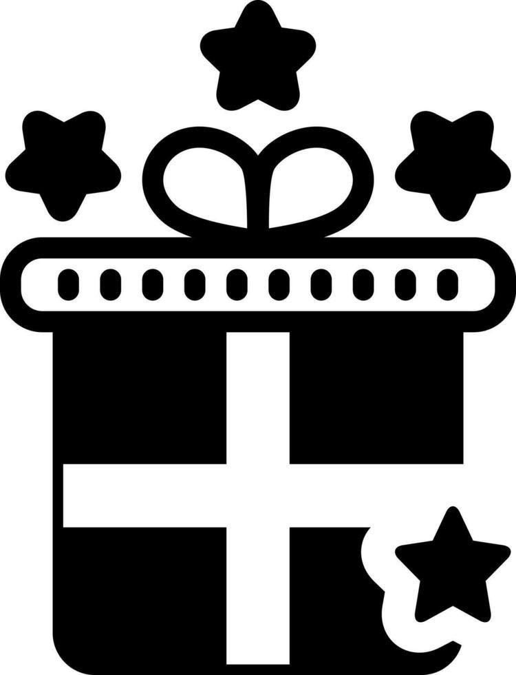 solid icon for gift vector