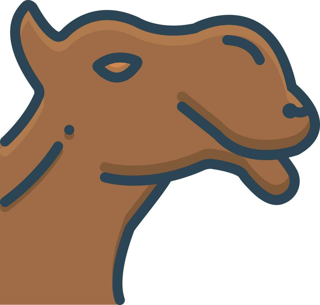 color icon for camel vector