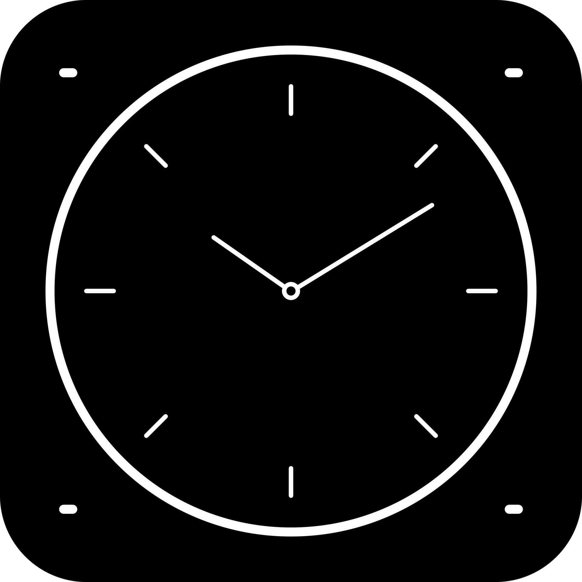 solid icon for clock 23817740 Vector Art at Vecteezy