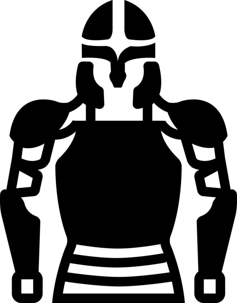 solid icon for armor vector