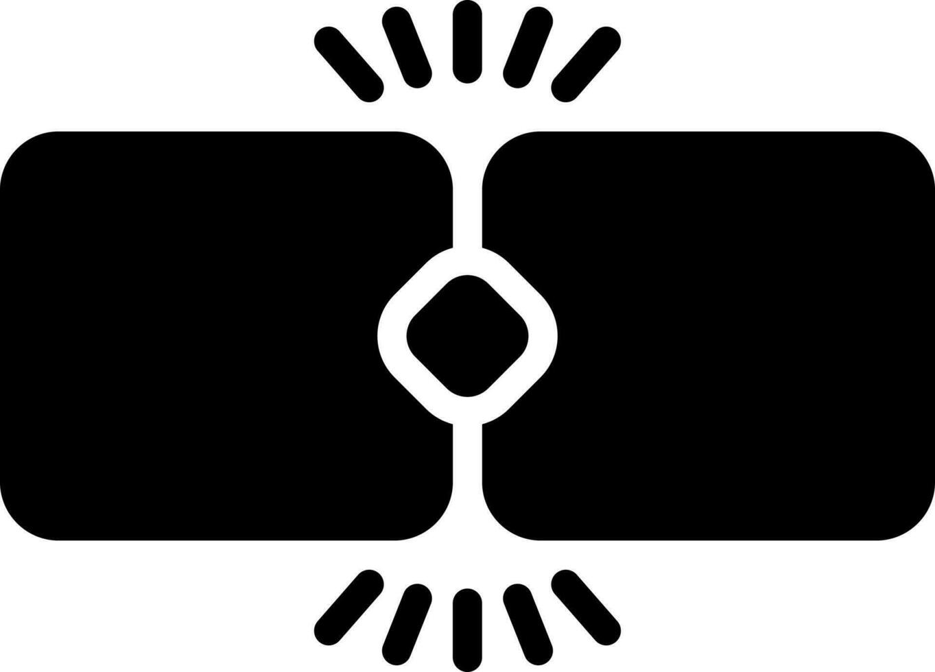 solid icon for combination vector