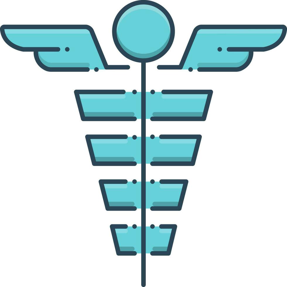 color icon for medical symbol vector