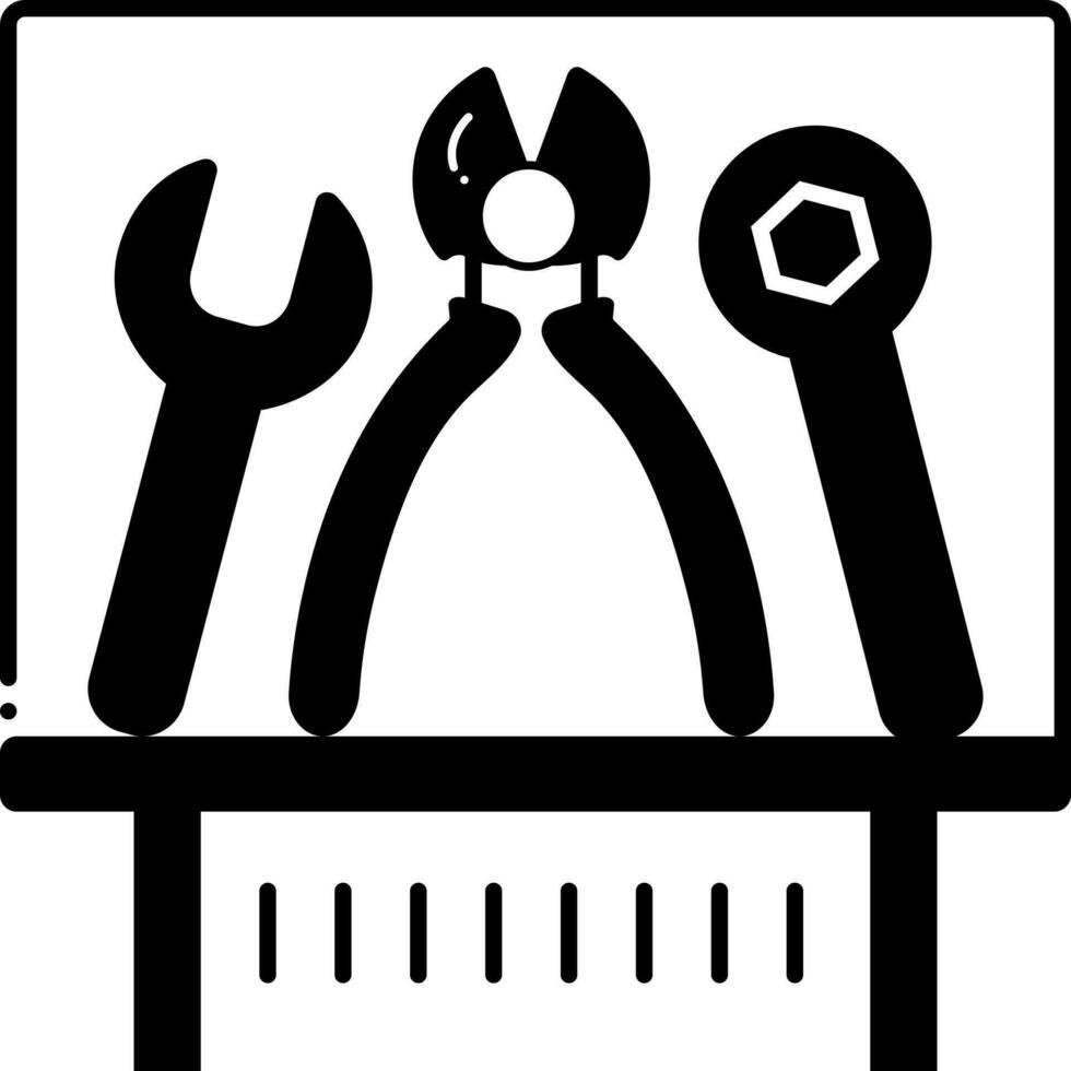 solid icon for tools vector