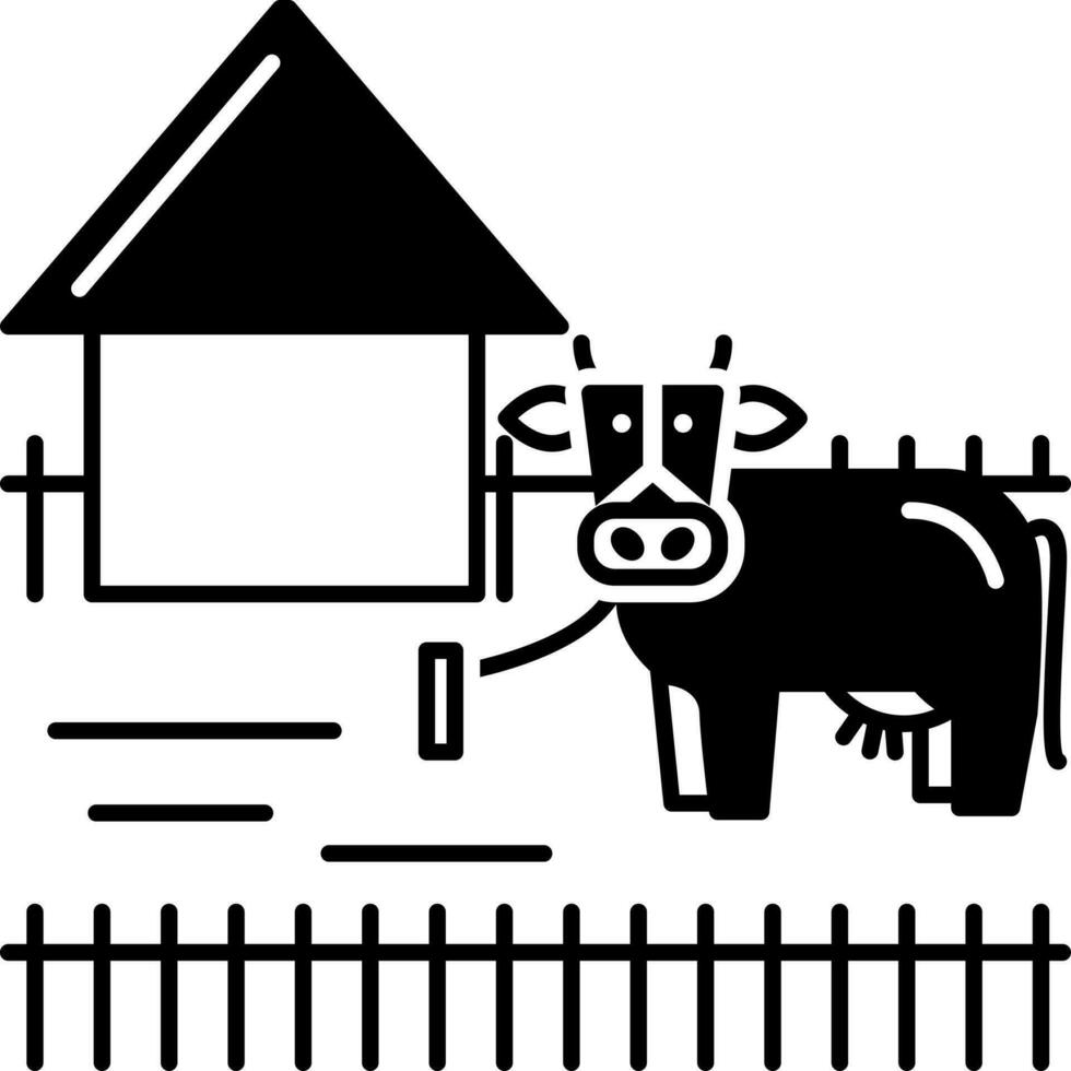 solid icon for Ranching ,pet ,domestic,cattle, feeding vector
