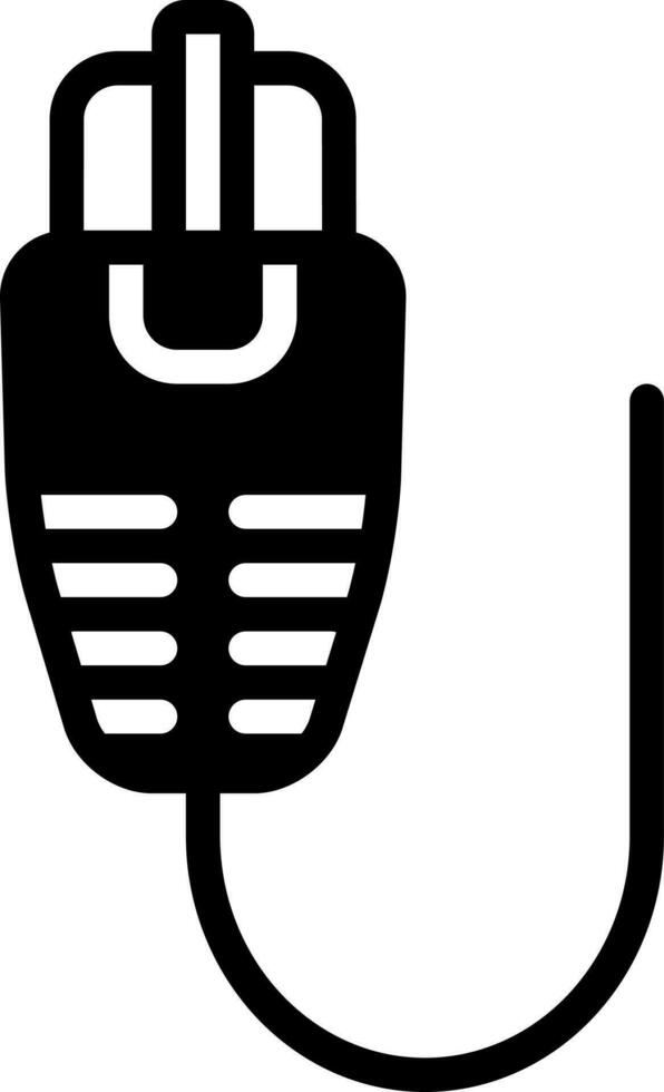 solid icon for lan vector