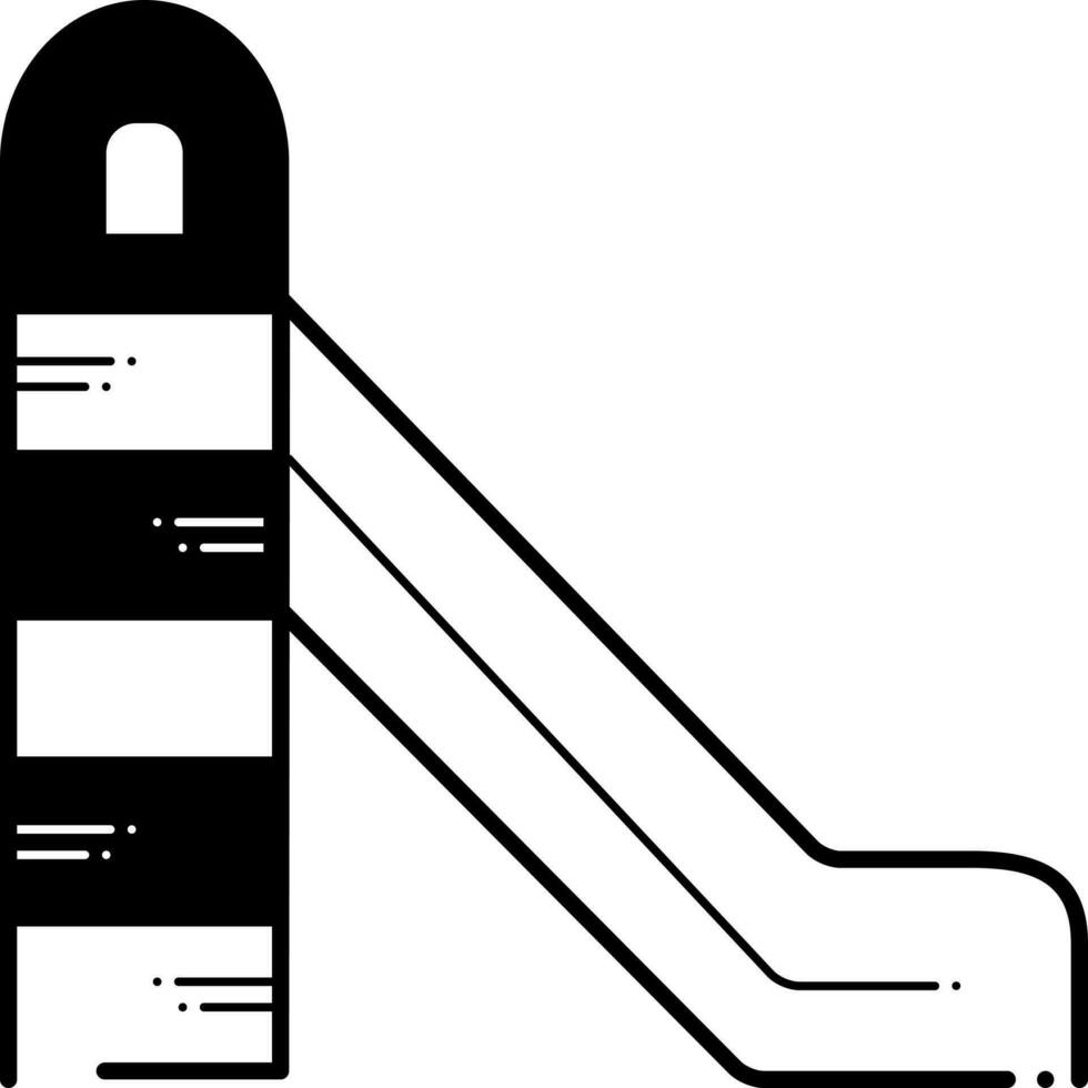 solid icon for slide vector