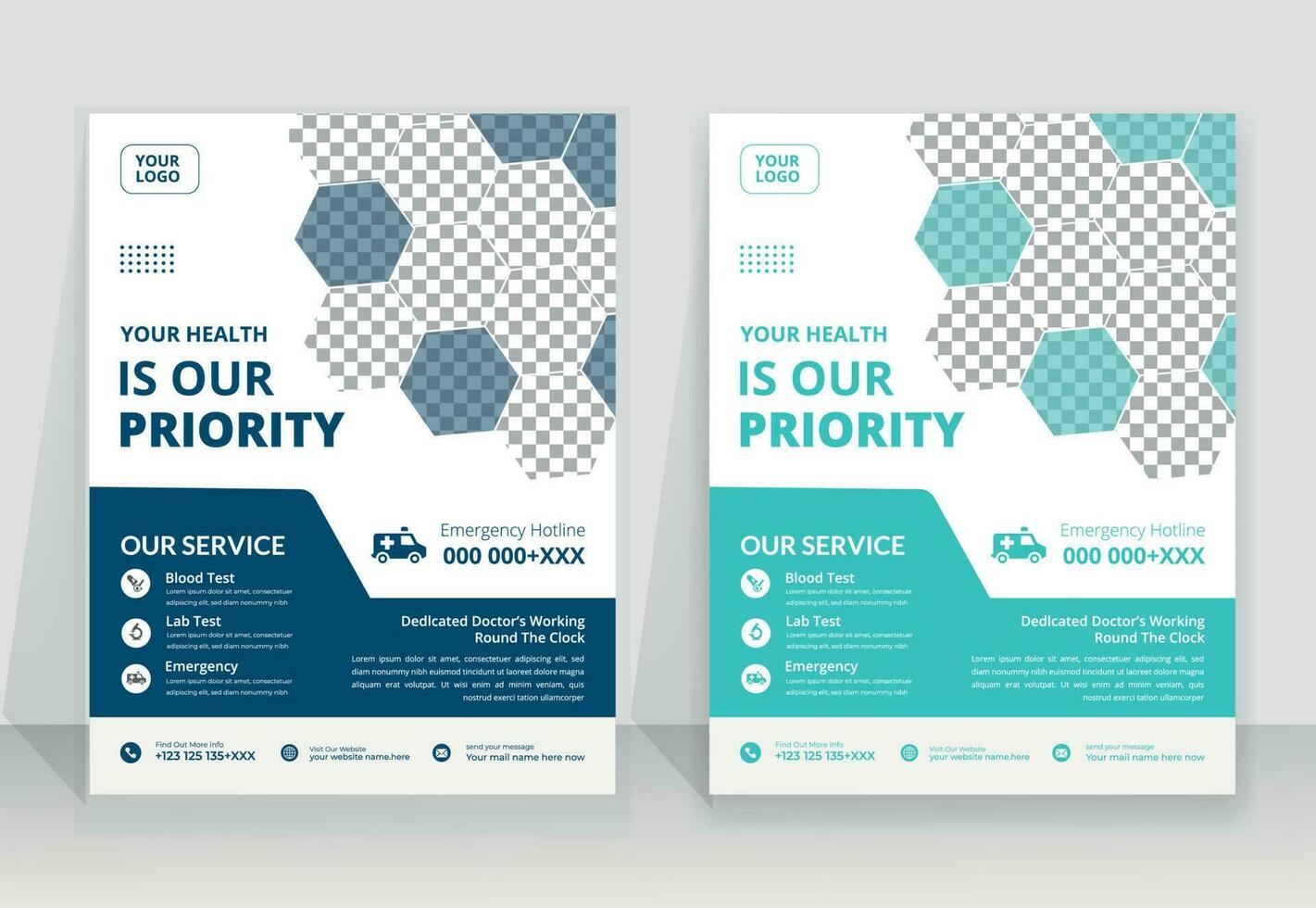 healthcare cover a4 template design and flat icons for a report and medical brochure design, flyer, leaflets decoration for printing and presentation vector. vector