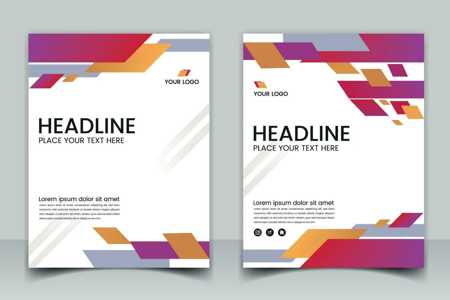 Business Cover flyer design a4 template. Vector illustration. Easy to adapt to Brochure, Annual Report, Magazine, Poster, Corporate Presentation, Portfolio, Flyer, Banner for Website.