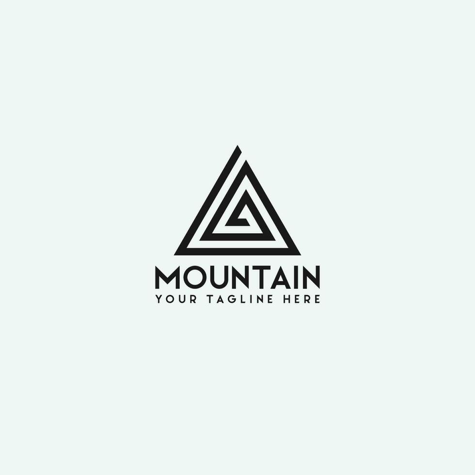 vector logo de montaña