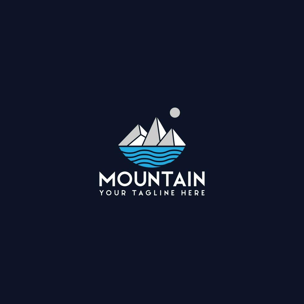 vector logo de montaña