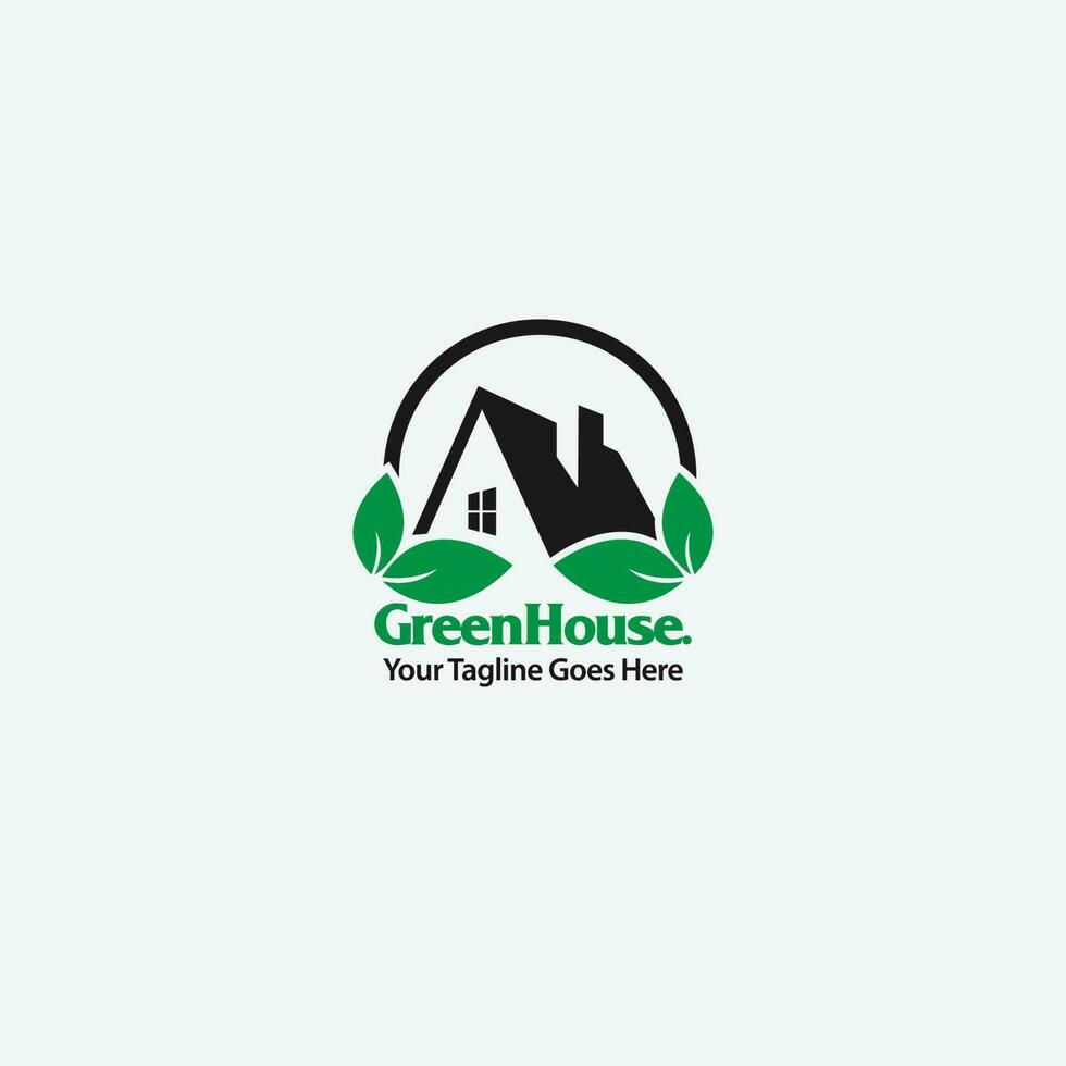 green house logo vector