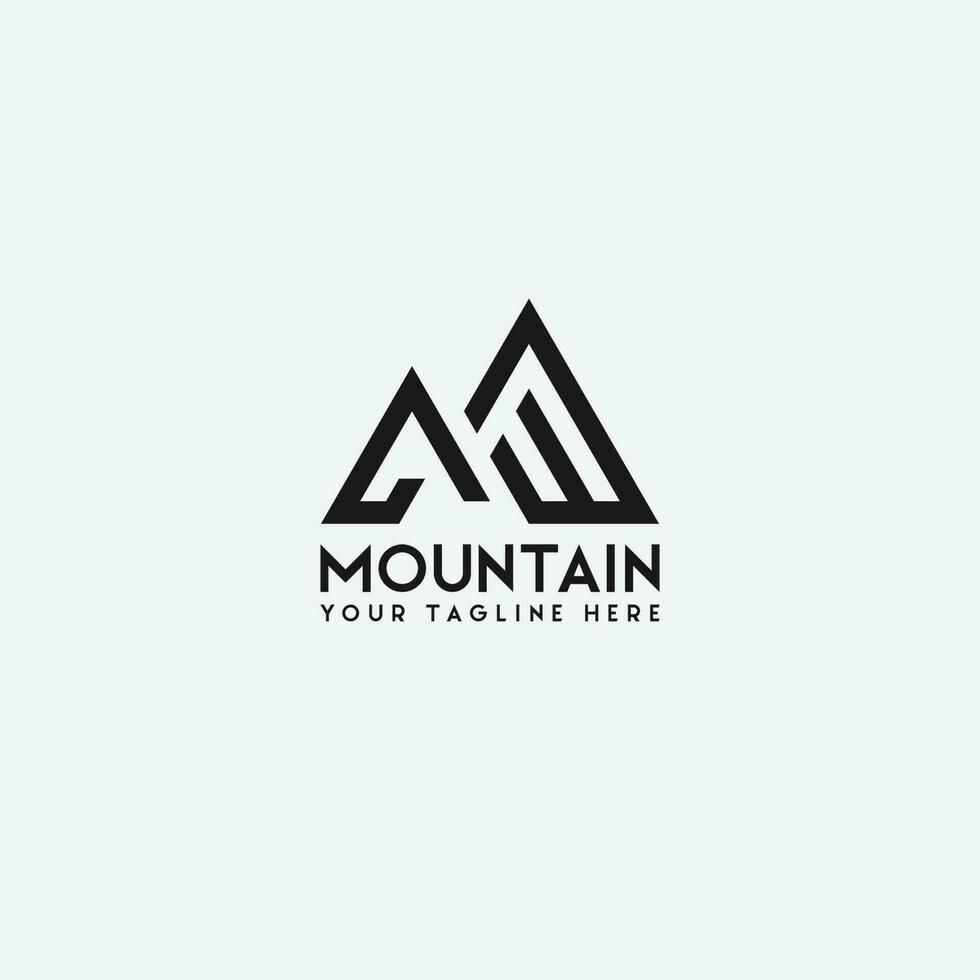 vector logo de montaña