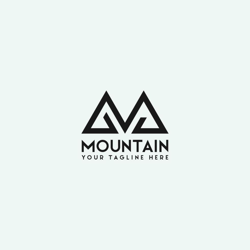 mountain logo vector