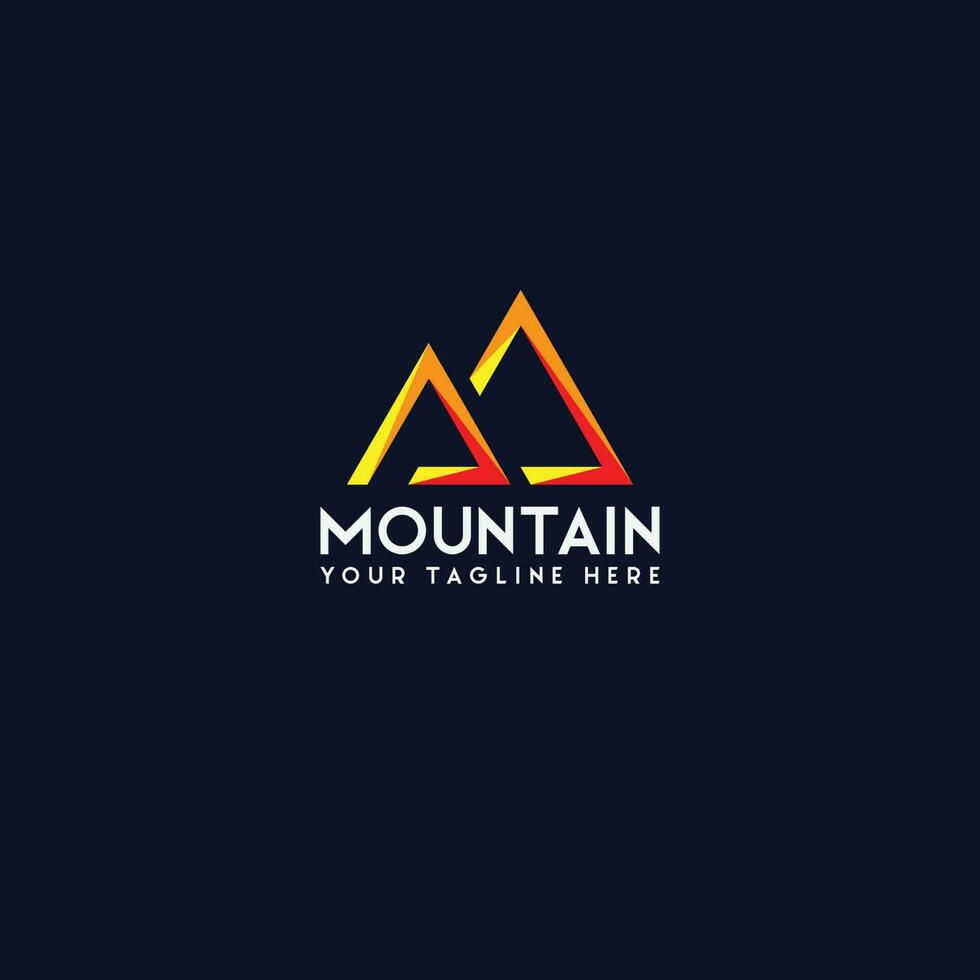 mountain logo vector