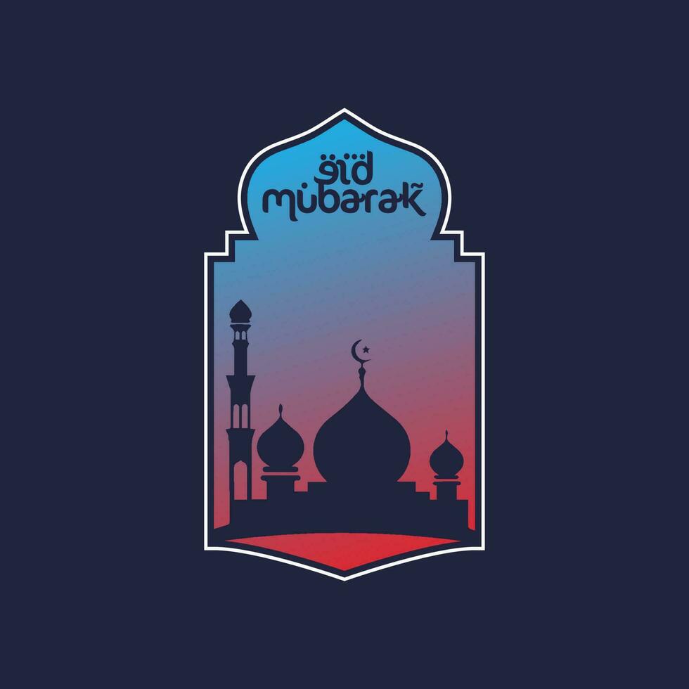 vector de logotipo de eid mubarak