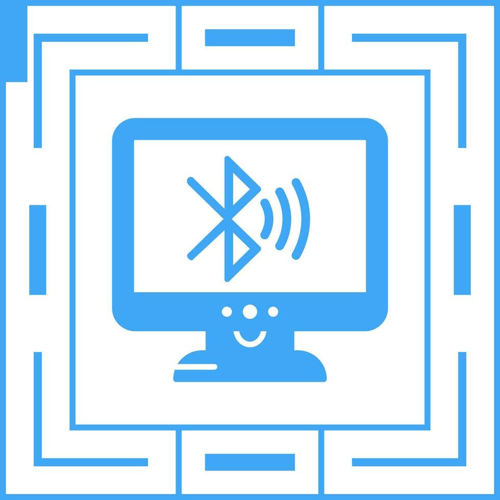 Bluetooth Lcd Vector Icon