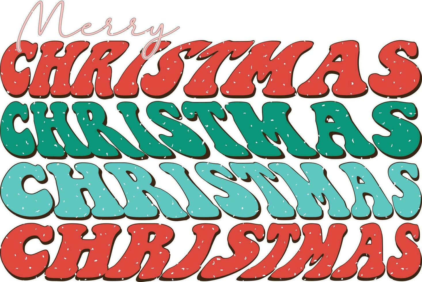Christmas Retro Sublimation vector
