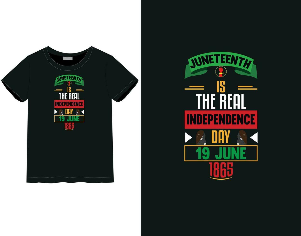 Juneteenth 2023 t-shirt design vector