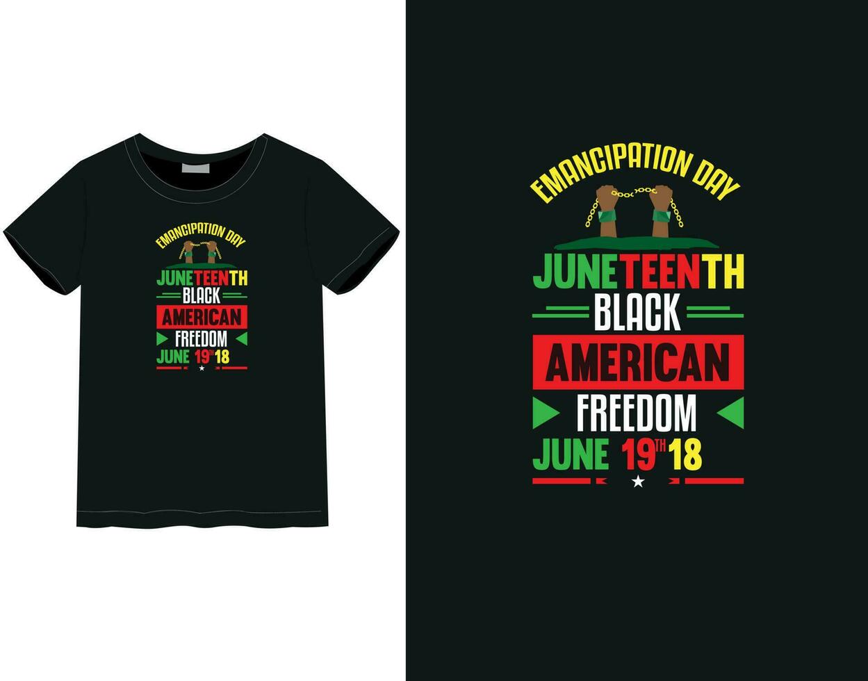 Juneteenth 2023 t-shirt design vector