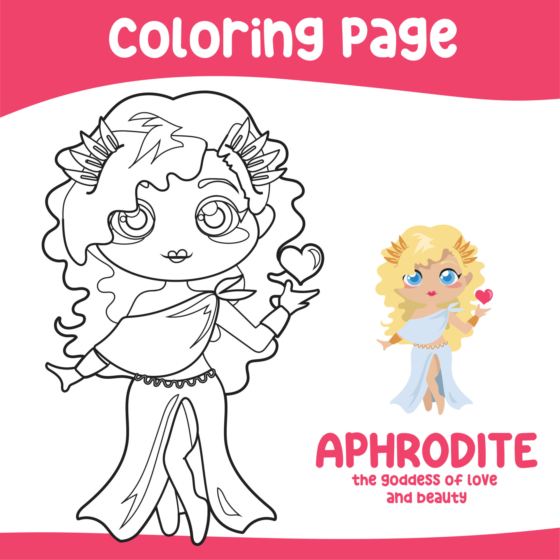 Greek Mythology Coloring Pages - Colouring Worksheet Ancient Greece Mythology Greek Deity Theme Elements Coloring Page Activity For Kids Printable Coloring Sheet Illustration File Vector 