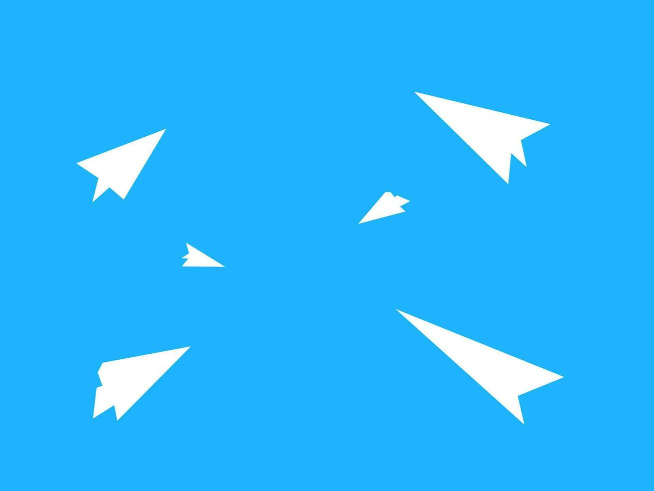 flat design paper airplane vector illustration