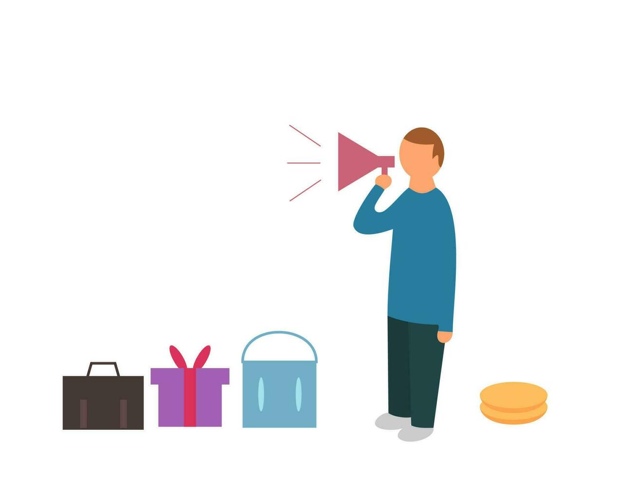sale flat design vector illustration