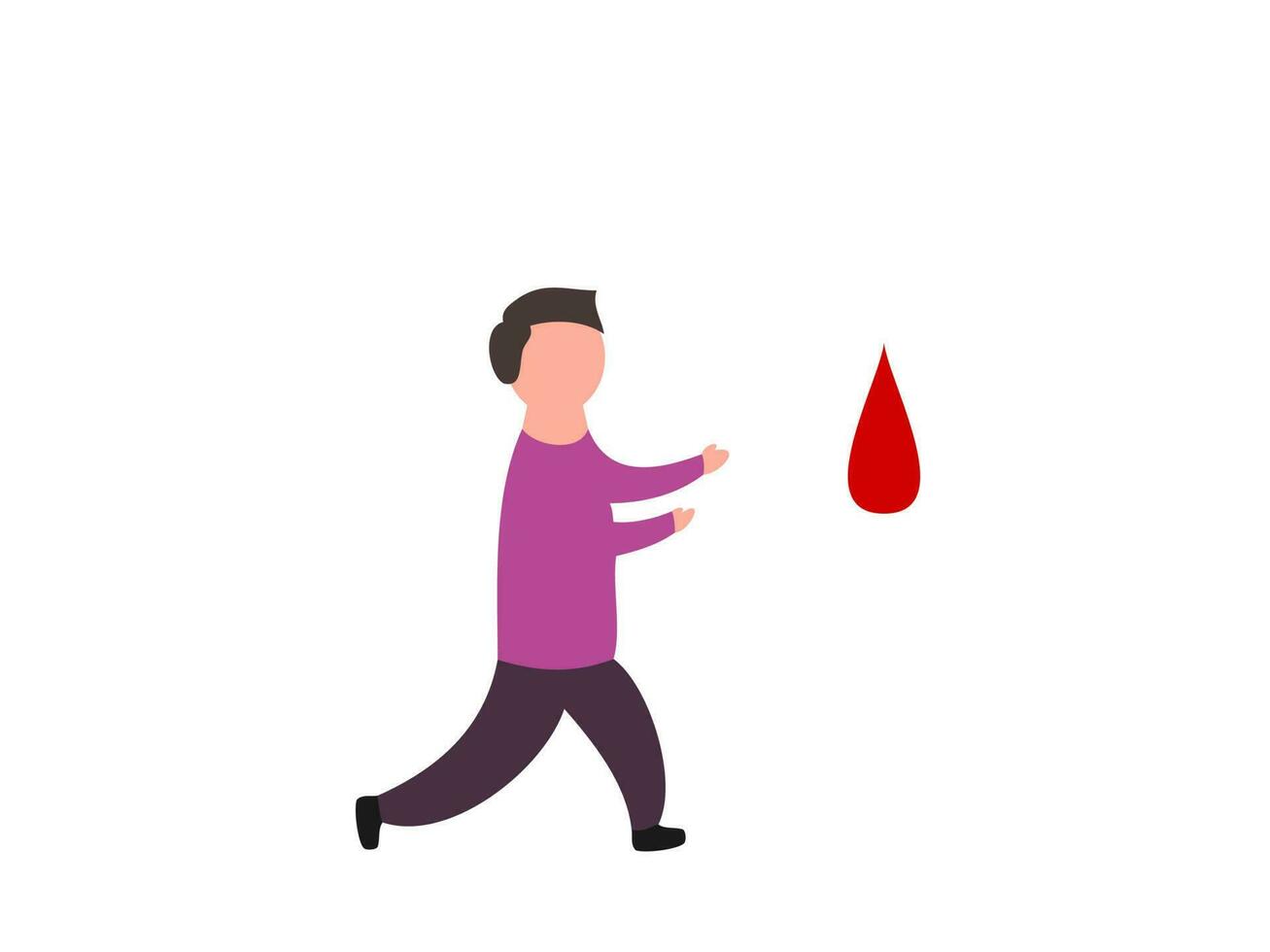 blood donation vector illustration flat design