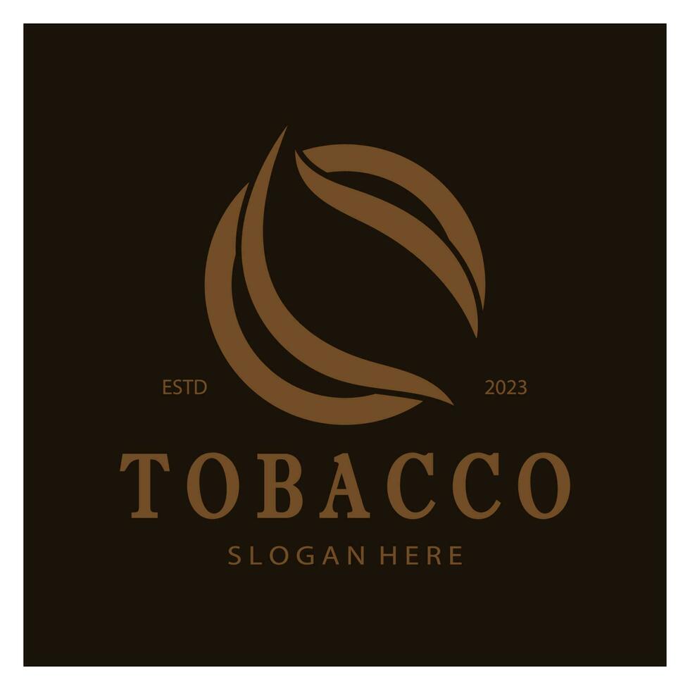 tobacco leaf logo,tobacco field and tobacco cigarette logo template design vector