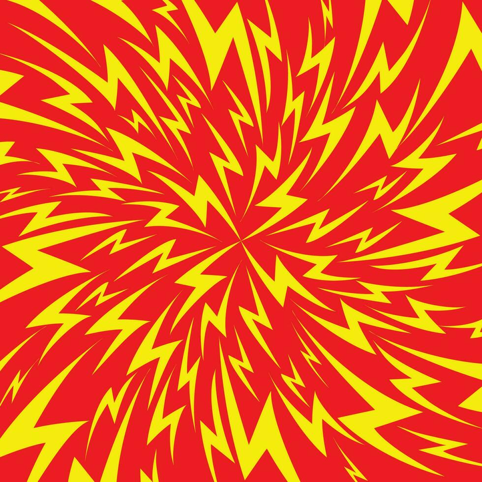 Comic pop art energetic thunder burst background vector