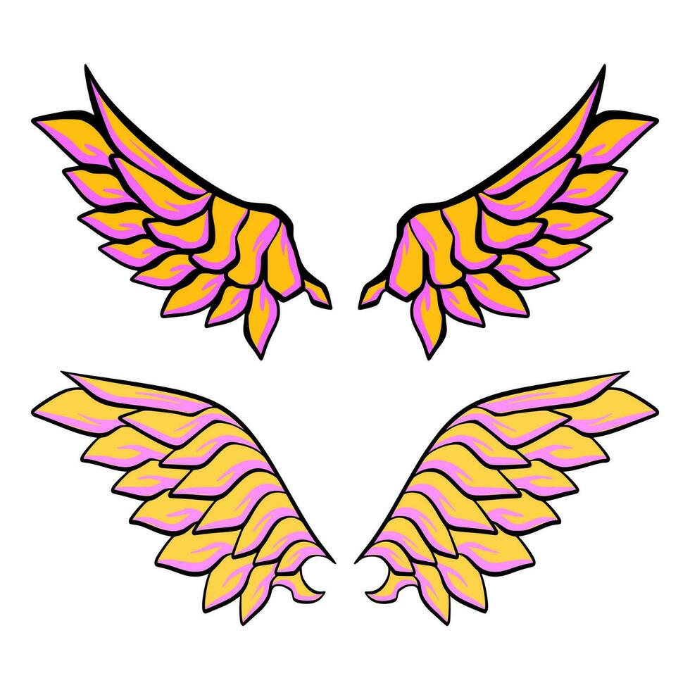 Wing illustration art vector