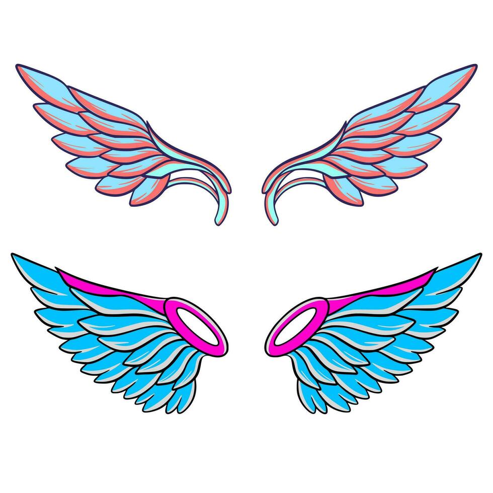 Wing illustration art vector