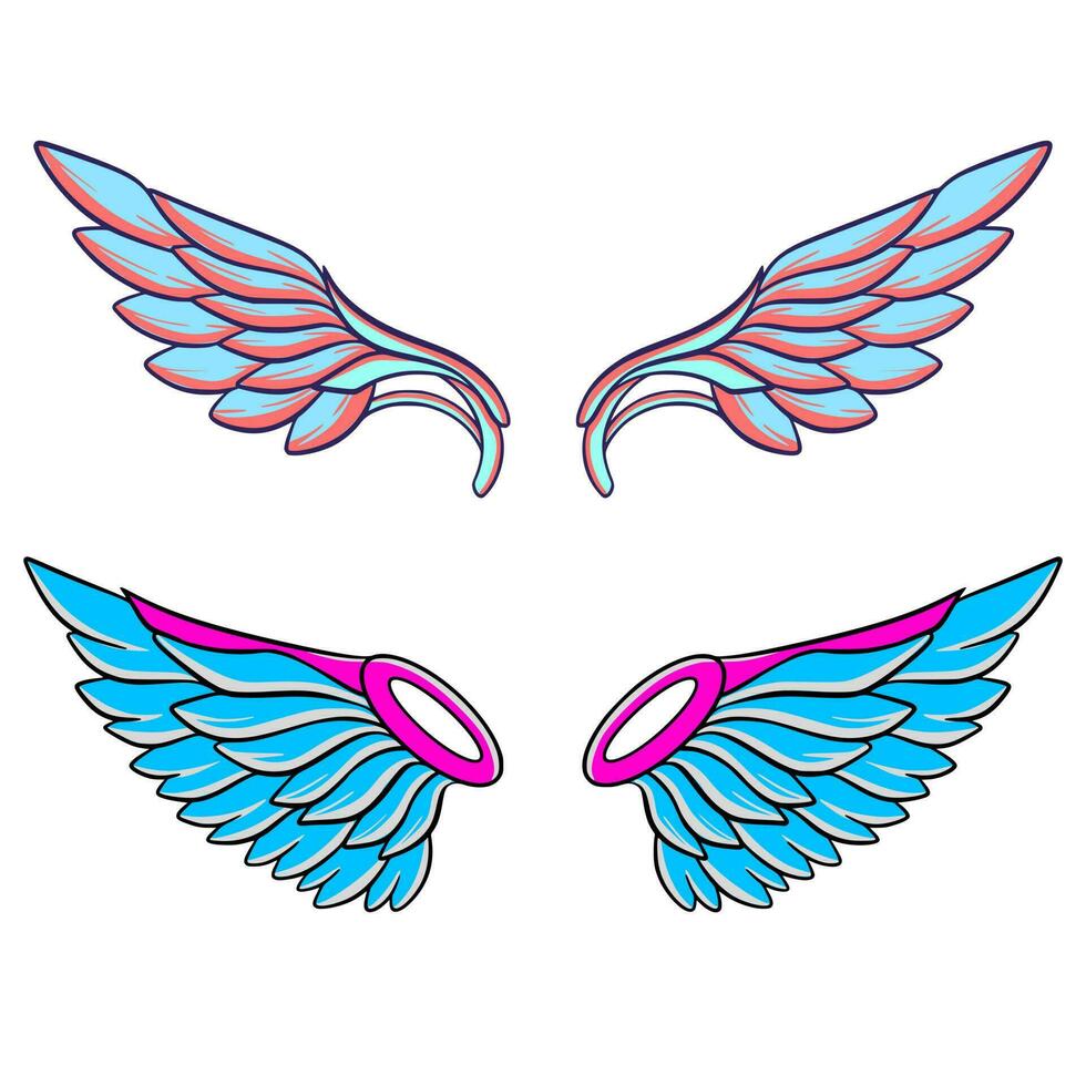 Wing illustration art vector