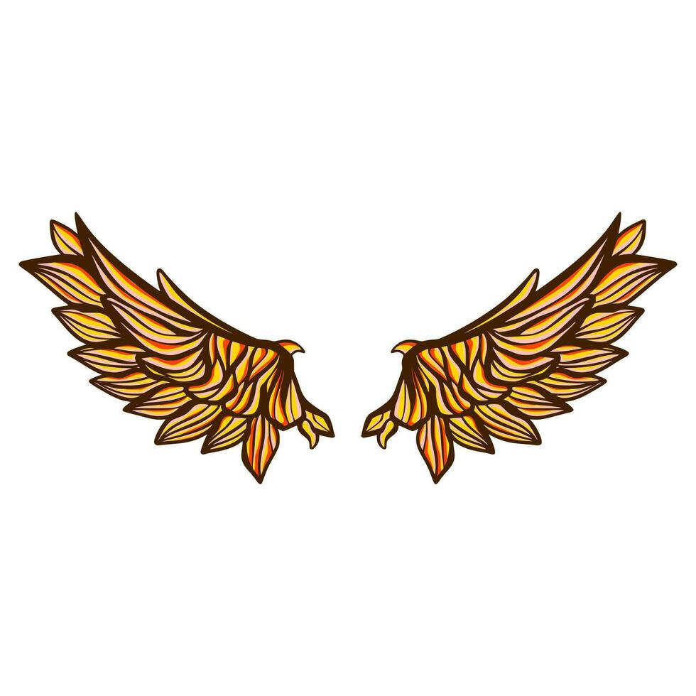 Wing illustration art vector