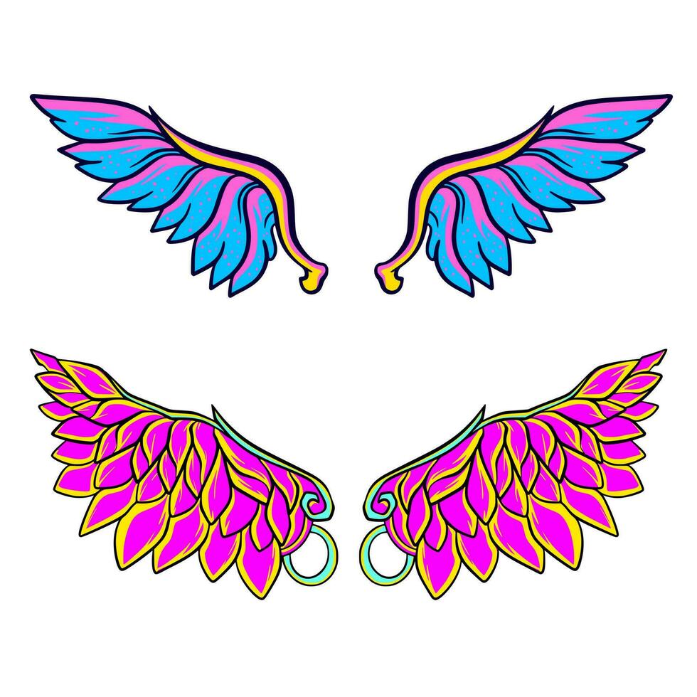 Wing illustration art vector