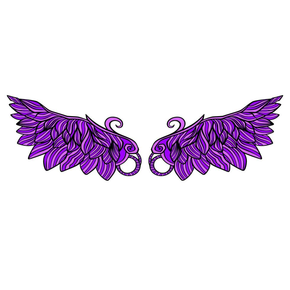 Wing illustration art vector