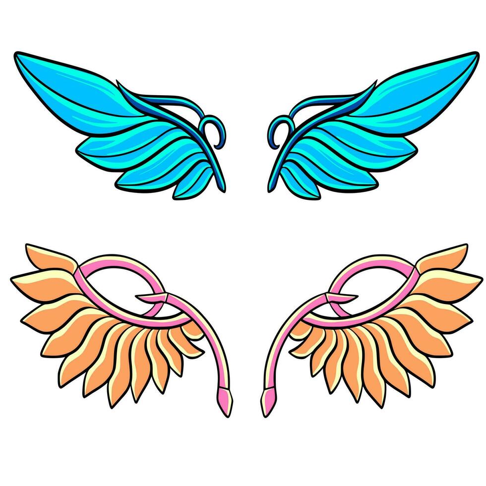 Wing illustration art vector