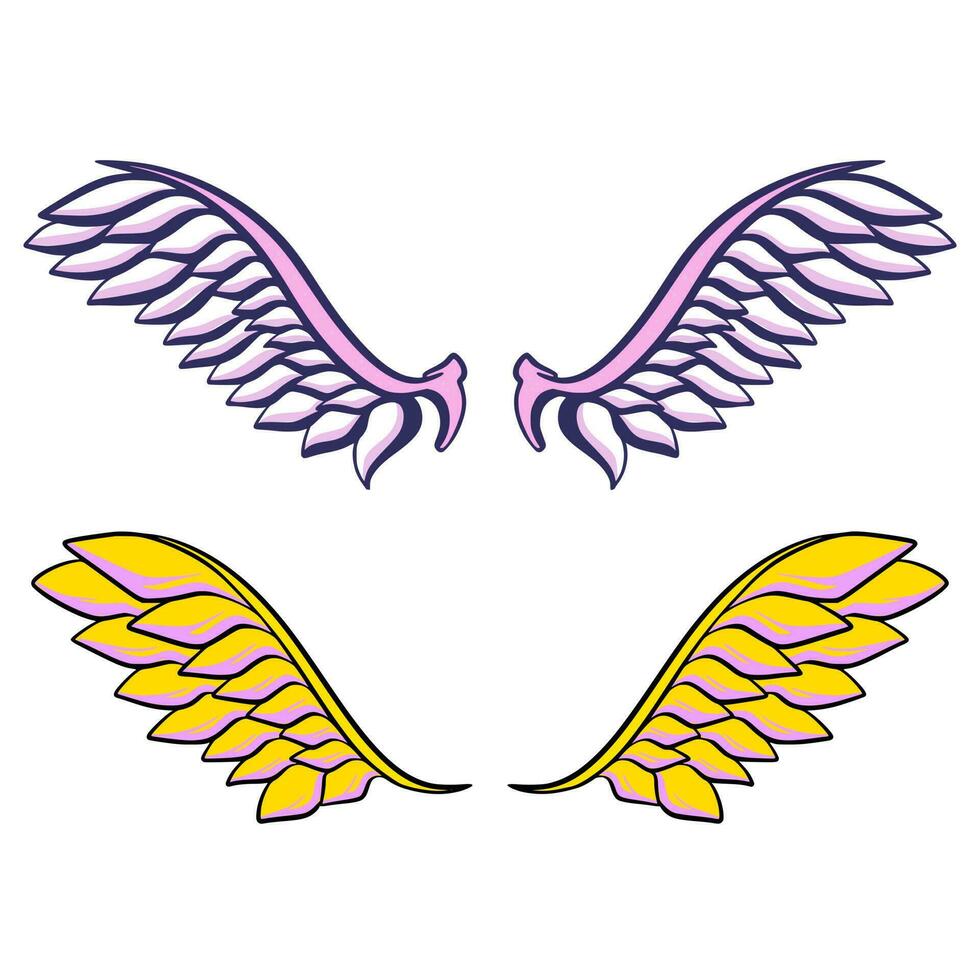 Wing illustration art vector