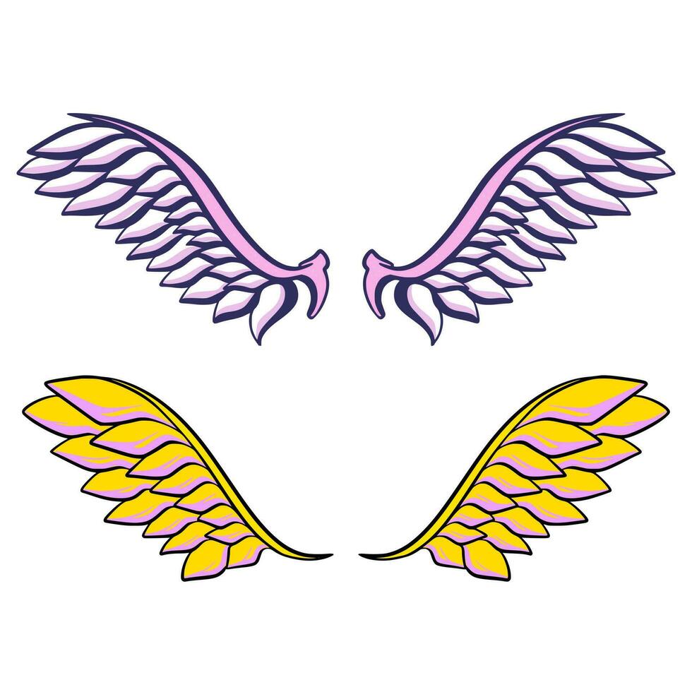 Wing illustration art vector