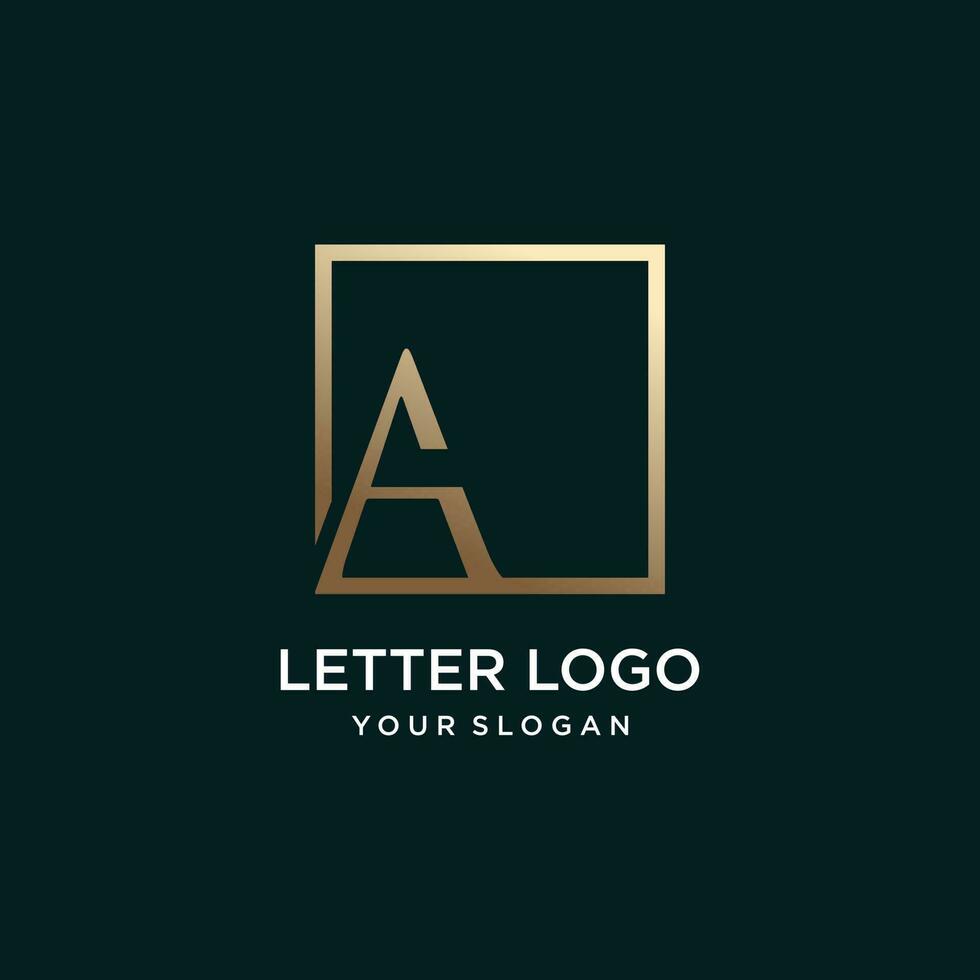 Letter logo design with simple and modern vector