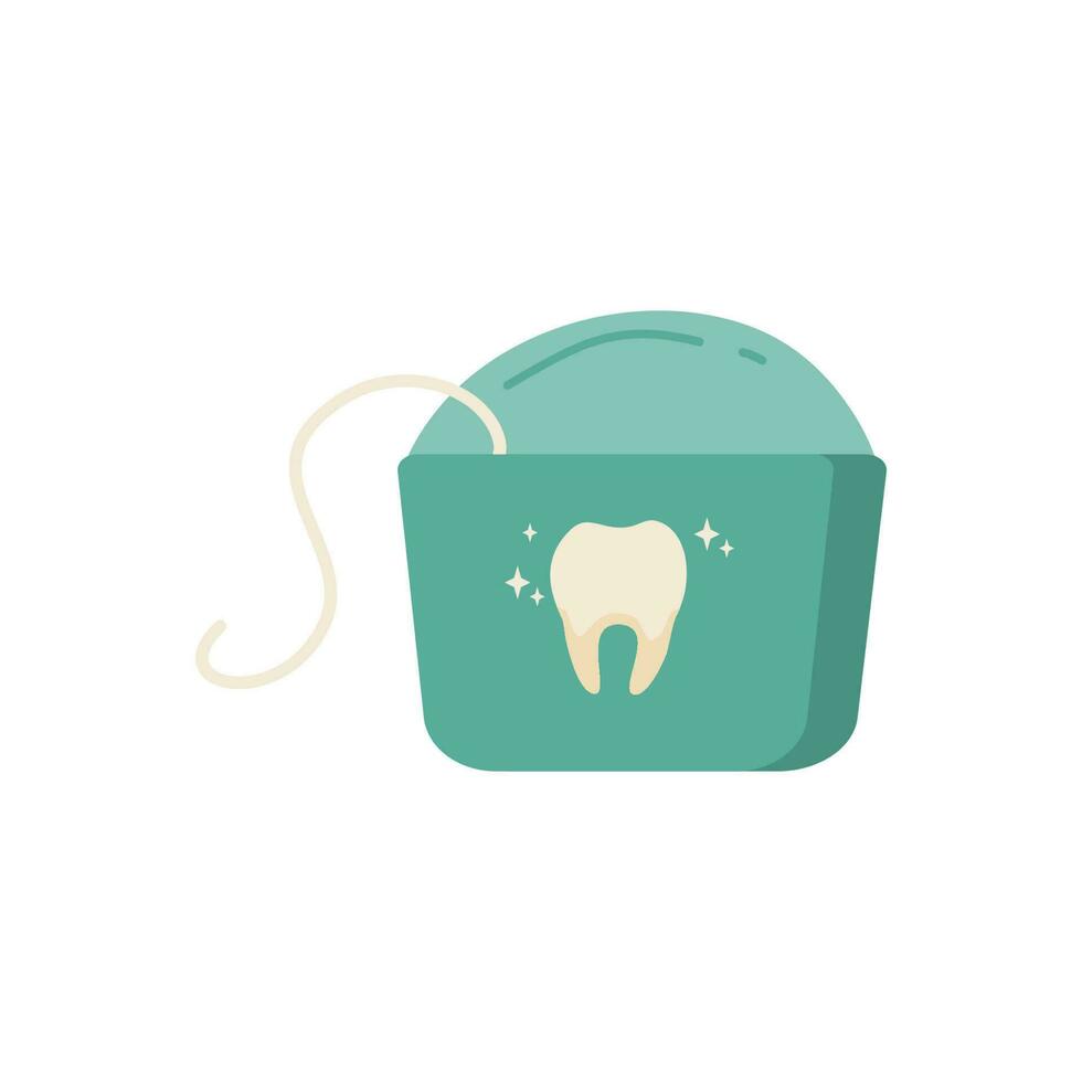 dental floss container vector