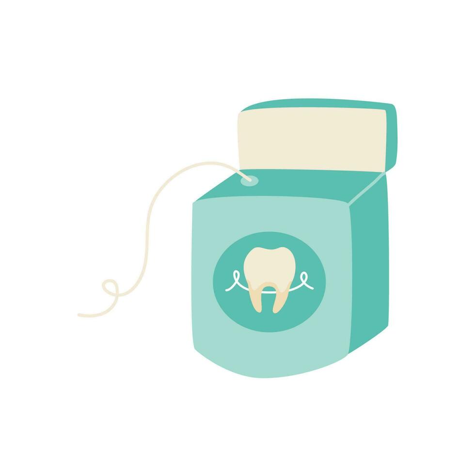 dental floss container vector