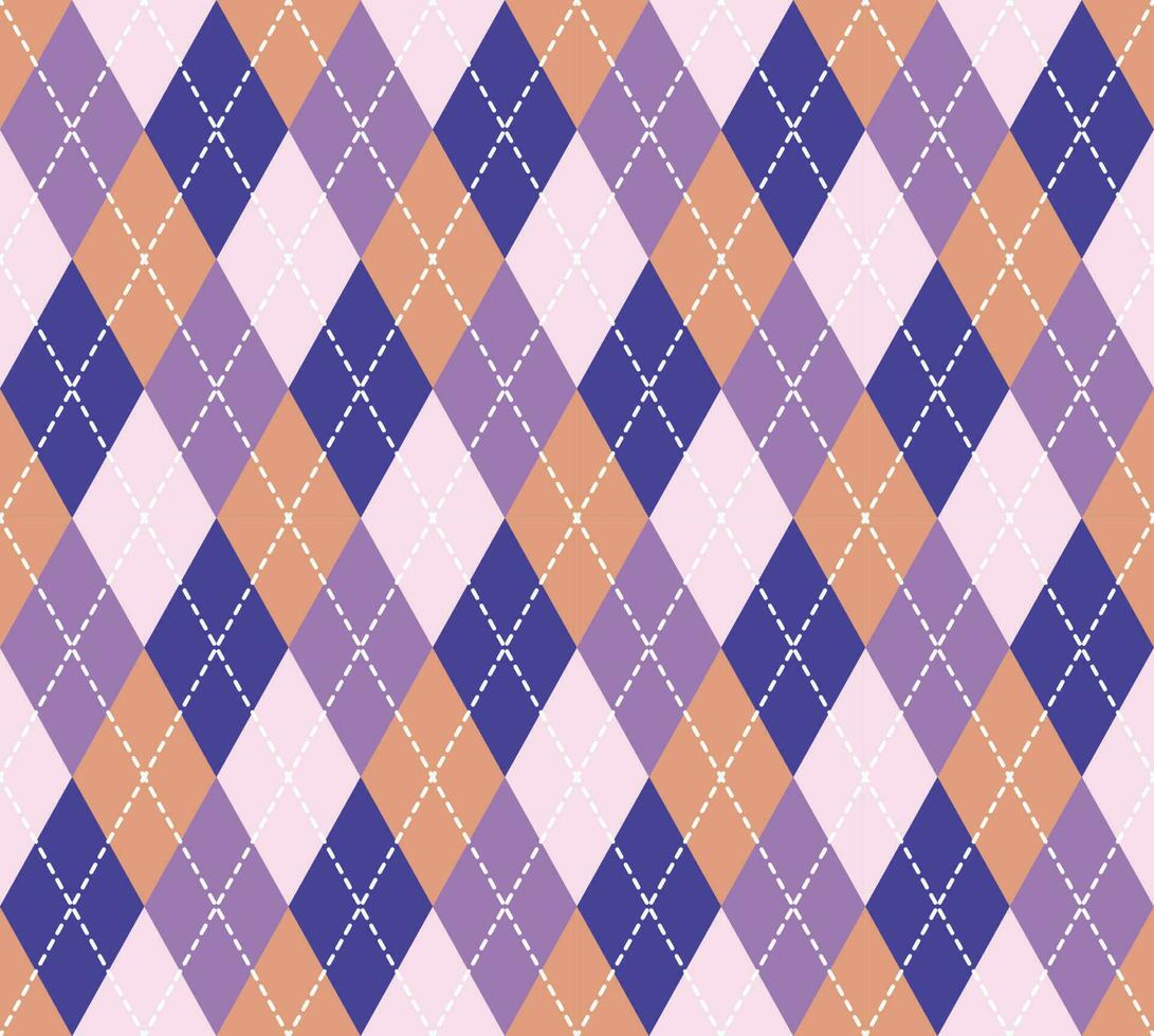 Argyle Pattern vector ,Fabric texture background