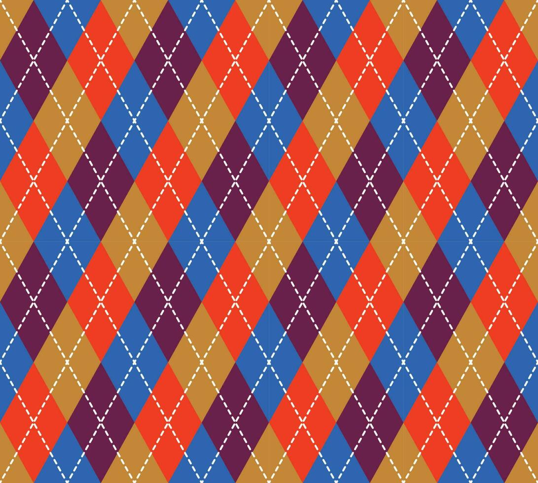 Argyle Pattern vector ,Fabric texture background