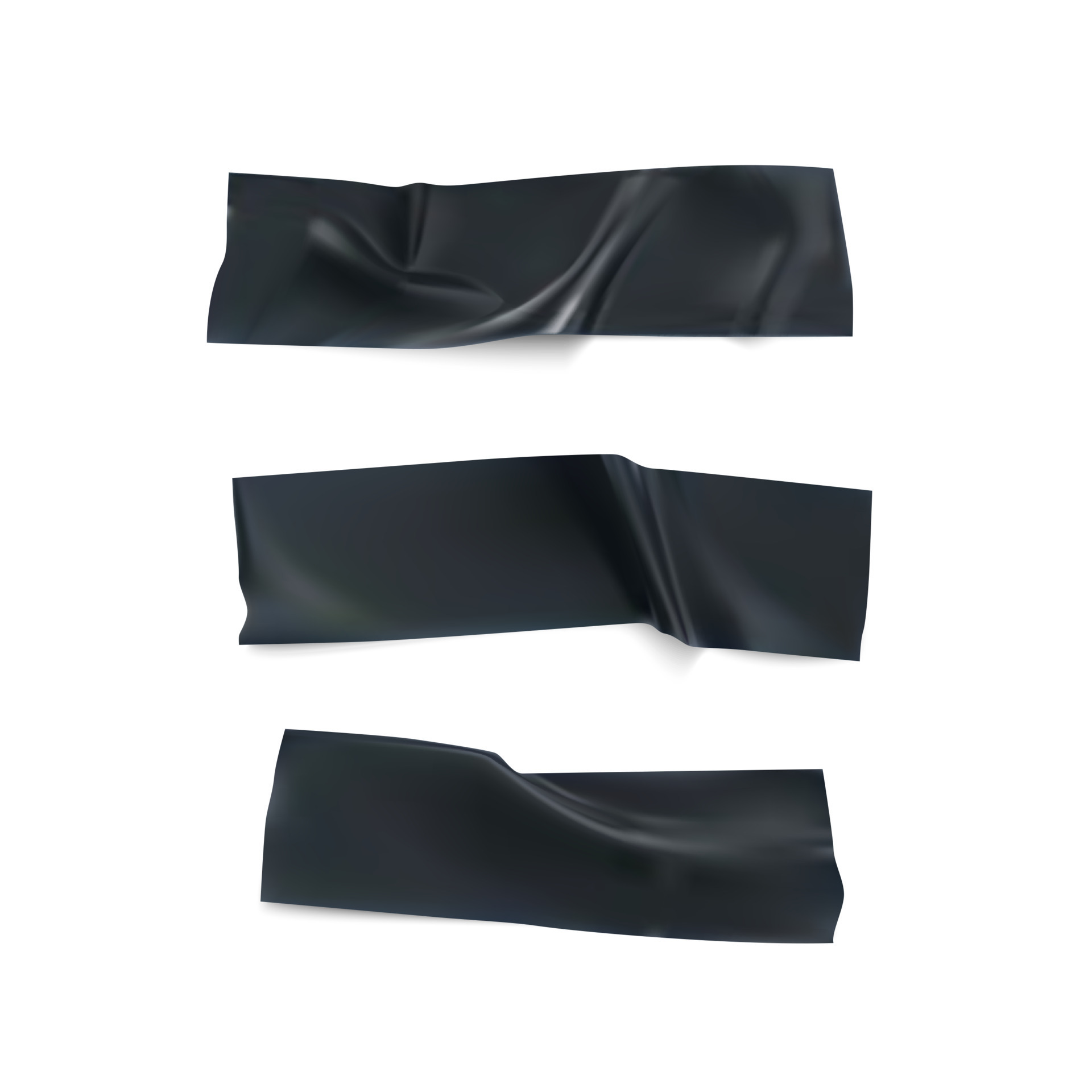 Insulating adhesive sticky black tape realistic Vector Image